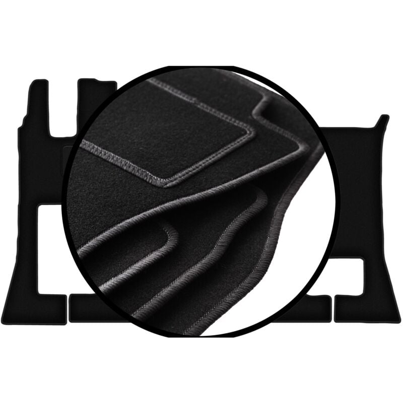 Ensemble complet de tapis en velours pour camion Mercedes Actros MP5 (2019-)