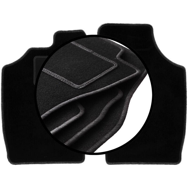Ensemble complet de tapis en velours pour : Daihatsu Cuore V à hayon (1997-2003)