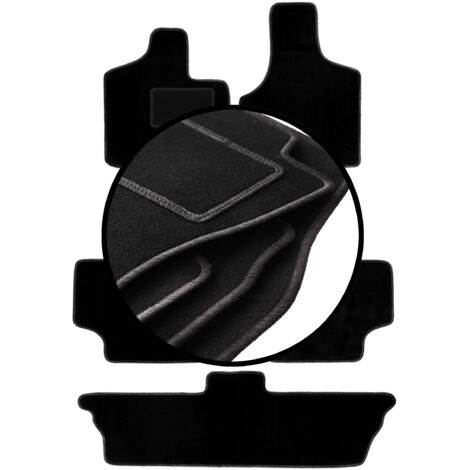 Ensemble complet de tapis en velours pour : Dodge Caravan / Grand Caravan III 7 places (2001-2007)