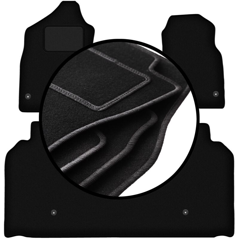 Ensemble complet de tapis en velours pour : Dodge RAM 1500 long (2019)