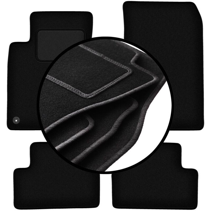 Ensemble complet de tapis en velours pour : Mercedes Classe B W246 (2011-2018)