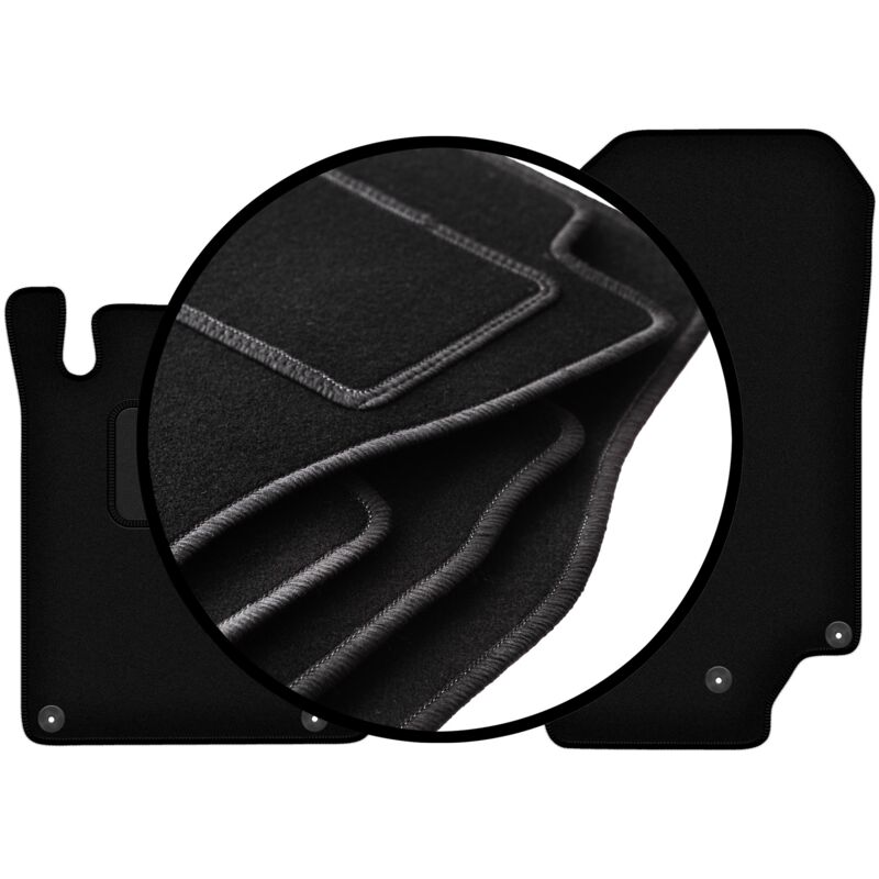 Ensemble complet de tapis en velours pour : Mercedes SL R129 500 SL (1989-2001)