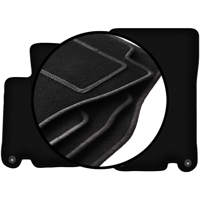 Ensemble complet de tapis en velours pour : Mercedes SL R230 roadster (2001-2011)