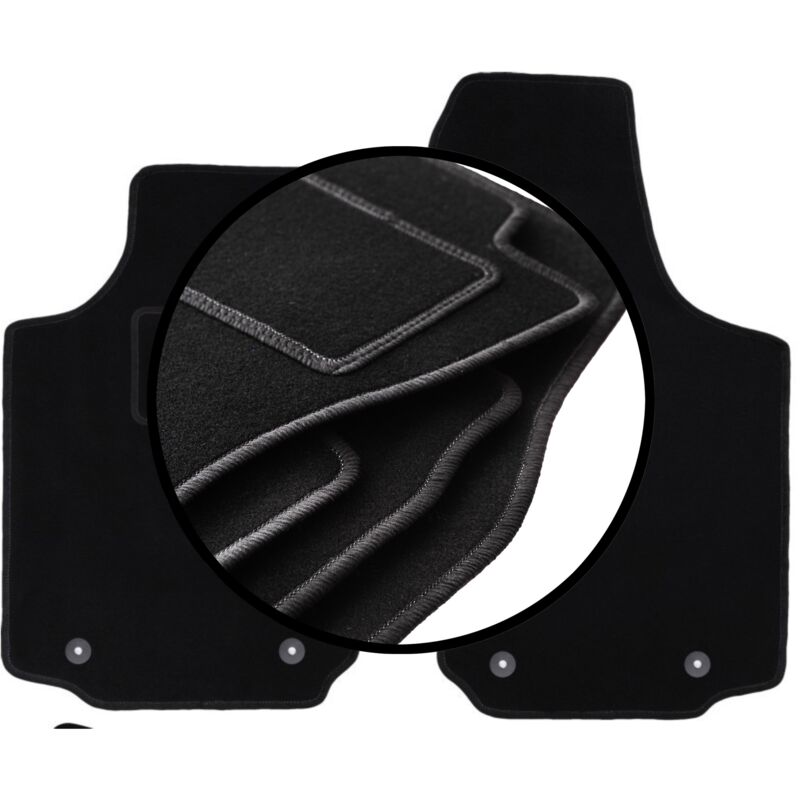 Ensemble complet de tapis en velours pour : Opel Tigra B TwinTop, cabriolet (2003-2008)