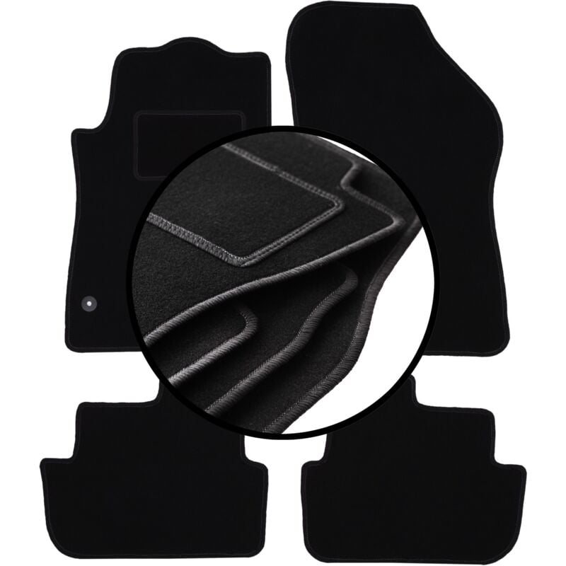 Ensemble complet de tapis en velours pour : Peugeot 308 CC cabriolet (2007-2013)