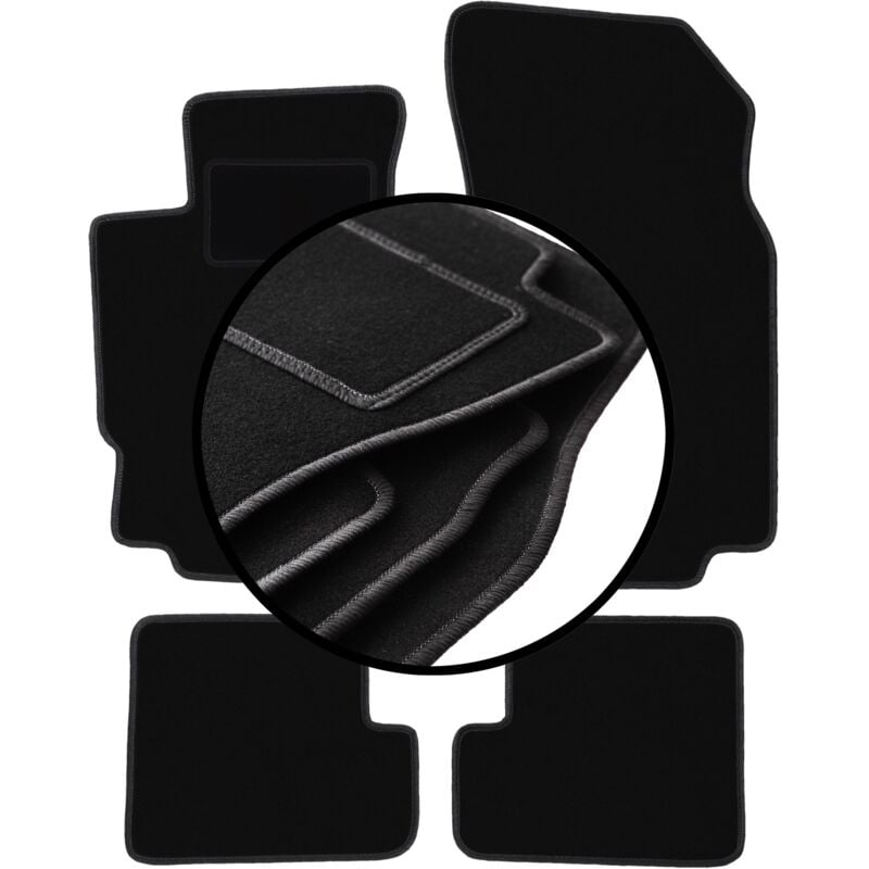 Ensemble complet de tapis en velours pour : Peugeot 406 coupé (1995-2004)