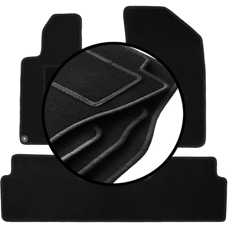 Ensemble complet de tapis en velours pour : Peugeot 508 I berline, break, SW, RXH (2010-2018)