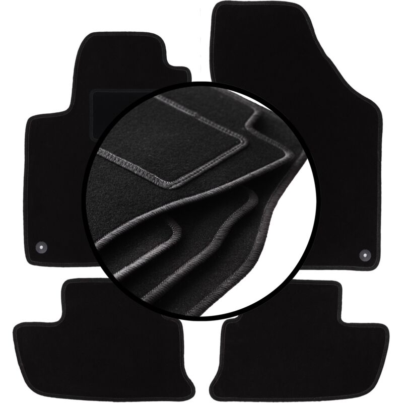 Ensemble complet de tapis en velours pour : Peugeot RCZ coupé (2010-2015)