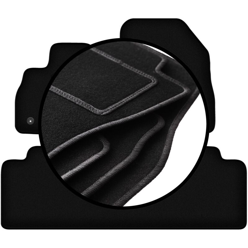 Ensemble complet de tapis en velours pour : Renault Espace V monospace (2015-)