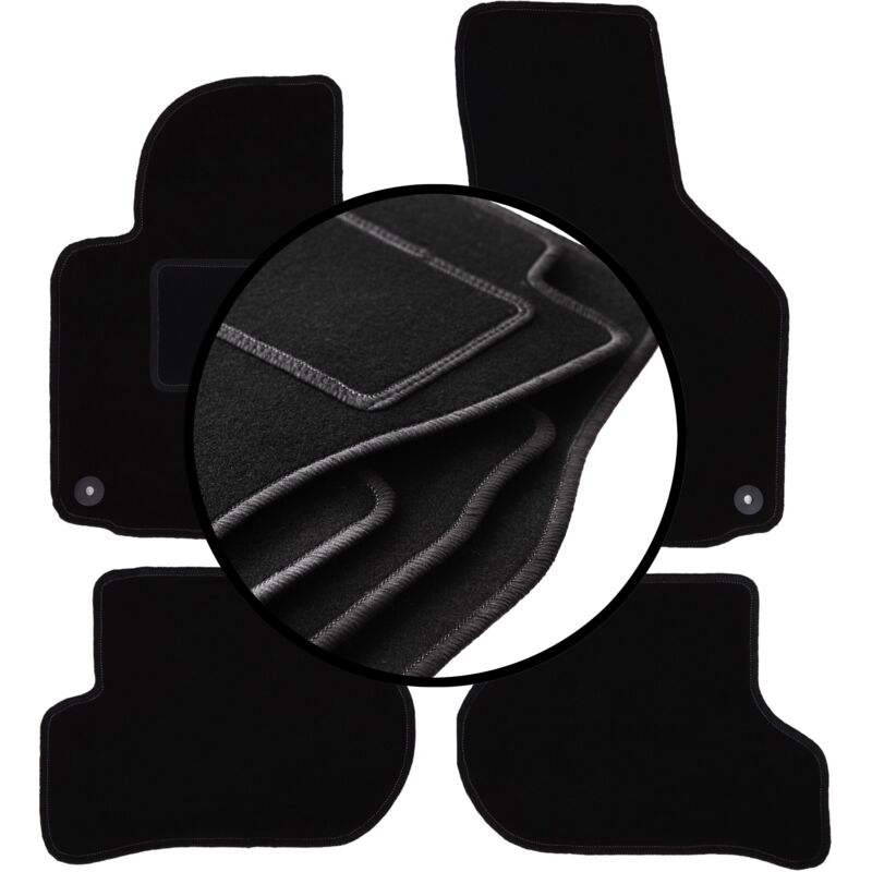 Ensemble complet de tapis en velours pour : Skoda Octavia II break, liftback (2004-2013)
