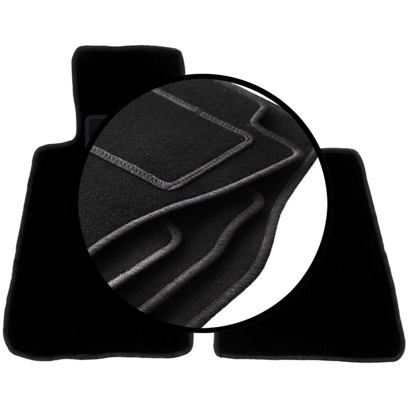 Ensemble complet de tapis en velours pour : Smart Roadster roadster (2002-2005)