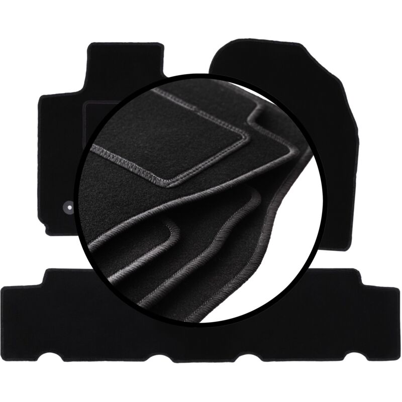 Ensemble complet de tapis en velours pour : Toyota RAV4 III SUV (2006-2013)
