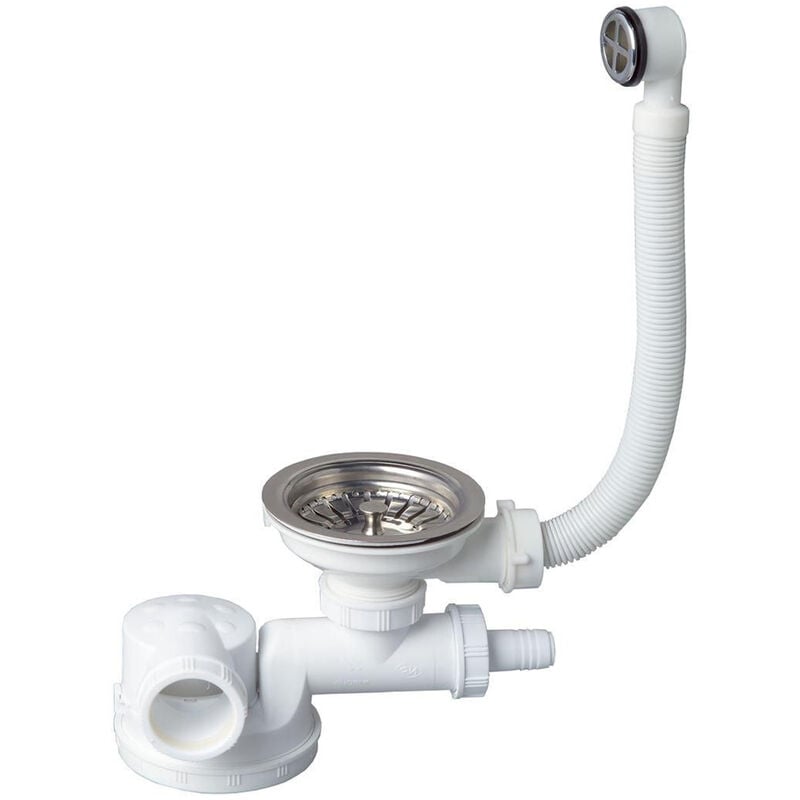 Wirquin Pro - Ensemble complet espace nf pour évier 1 bac Ø90