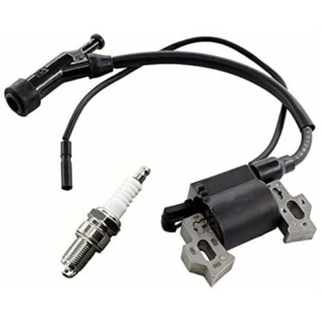 Ensemble comprenant une bobine d'allumage et une bougie d'allumage pour le groupe électrogène Berlan BSTE3000 2800 W / 6,5 CV et le Scheppach SG3000.