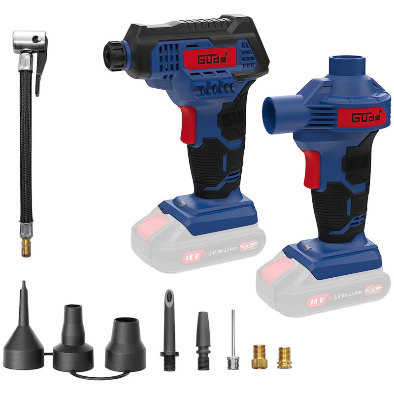 Güde - Kit compresseur + pompe à air sans fil kls 18-0 (ss accu ni chargeur)
