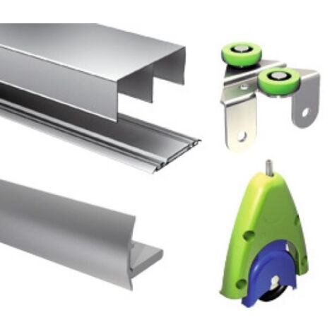 Ensemble Coulissant Anodise Naturel En 2m