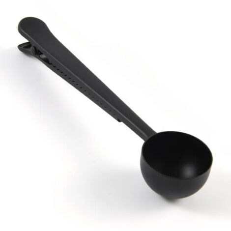 Ensemble cuillère à café dorée et support