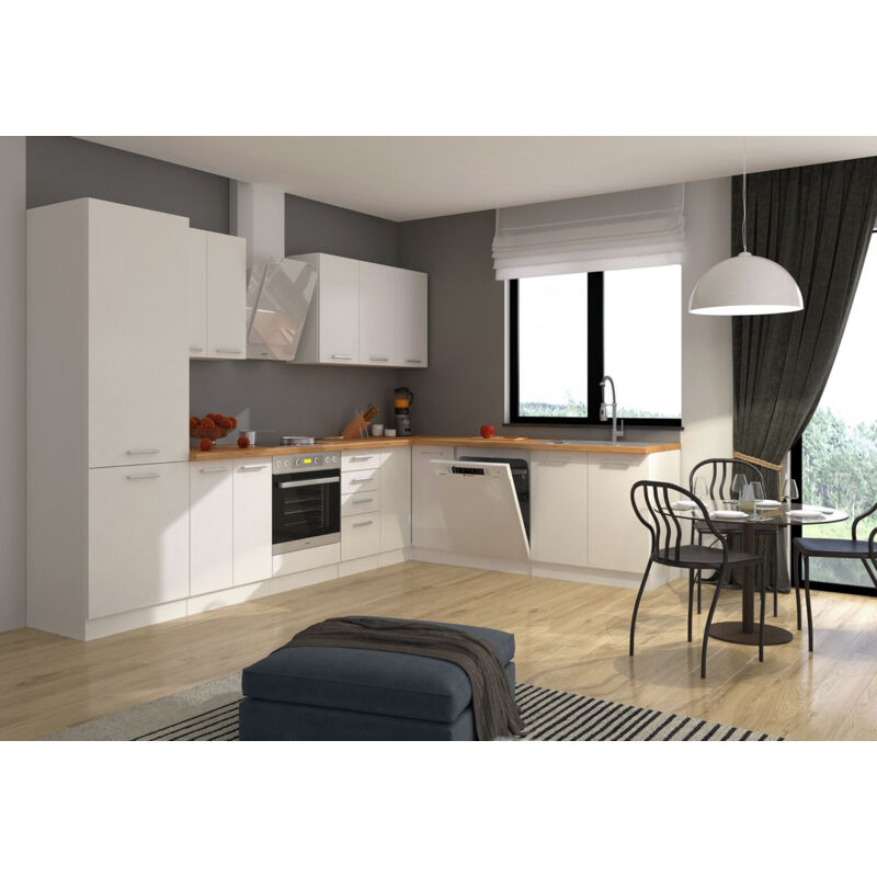 Ensemble cuisine en l eko blanc 310x230 cm