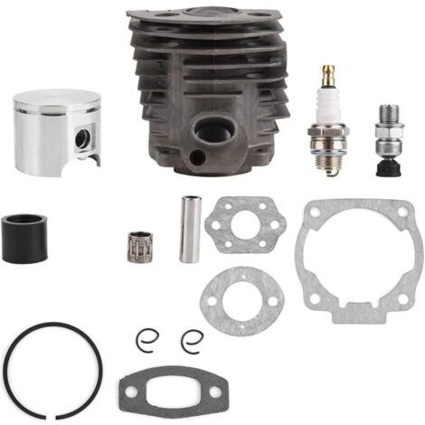Ensemble cylindre-piston 46 mm avec kit de joints pour moteur Nikqil 50, 51, 55 Rancher Nikasil, kit d'installation de moteur 2 temps, tronçonneuse, moto, bague de culasse