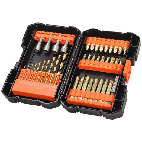Ensemble d outils black decker 41 pieces plastique neutre