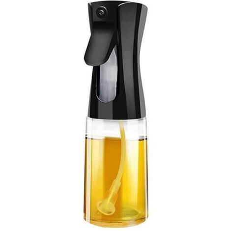 Ensemble d ustensiles de cuisine,Cuisine Cuisson Bouteille D'huile en Spray Distributeur d'huile d'olive Baking Air - 300ml-Black