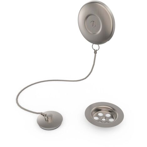 Ensemble d’accesoires pour baignoire Ø 70 mm Chaînette de 42 cm. - TRES 03474501AC