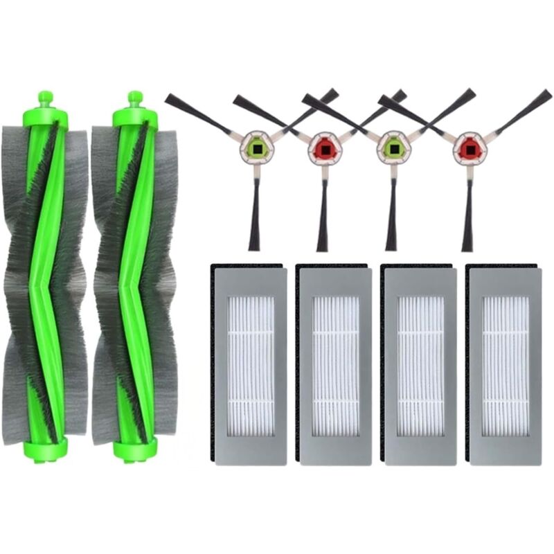 KZQ - Ensemble d'accessoires de Nettoyage de Rechange pour aspirateur Irobot Roomba Combo 113 R113840, pièces de Rechange pour Robot balayeur, 2