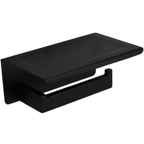 Ensemble d'accessoires de salle de bain noirs en acier inoxydable, porte-serviettes mural, porte-serviettes en papier, porte-serviettes en papier