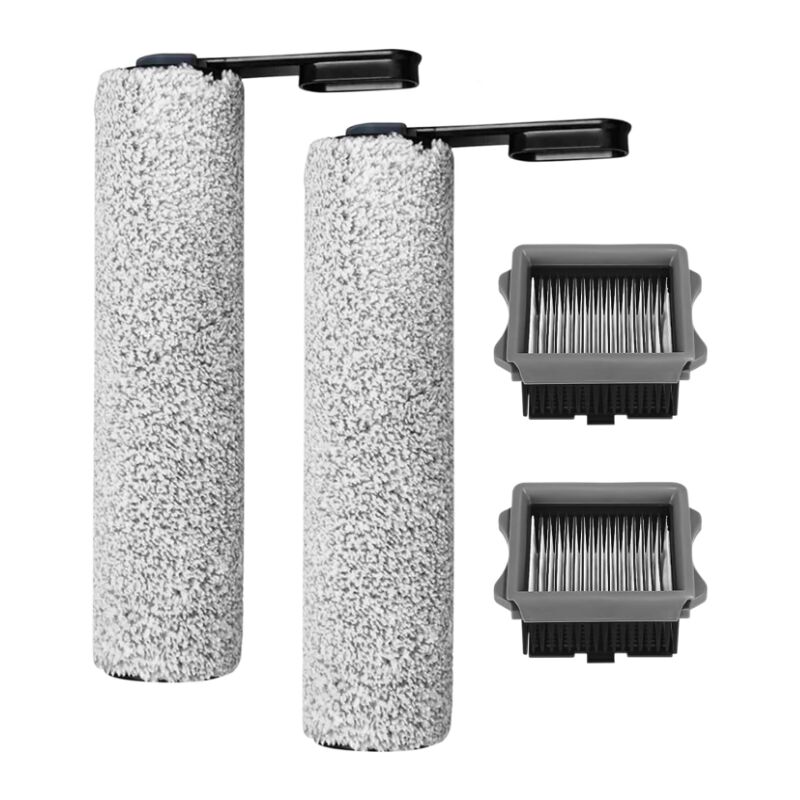 Shining House - Ensemble d'accessoires pour Aspirateur Tineco Floor One S7 Pro - S6, 2 Rouleaux Brosses et 2 Filtres hepa pour Floor One S7 Pro, Kit