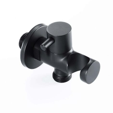 Ensemble d'accessoires pour bidet et WC à main en laiton, robinet de bidet noir, douche à jet d'eau pour salle de bain
