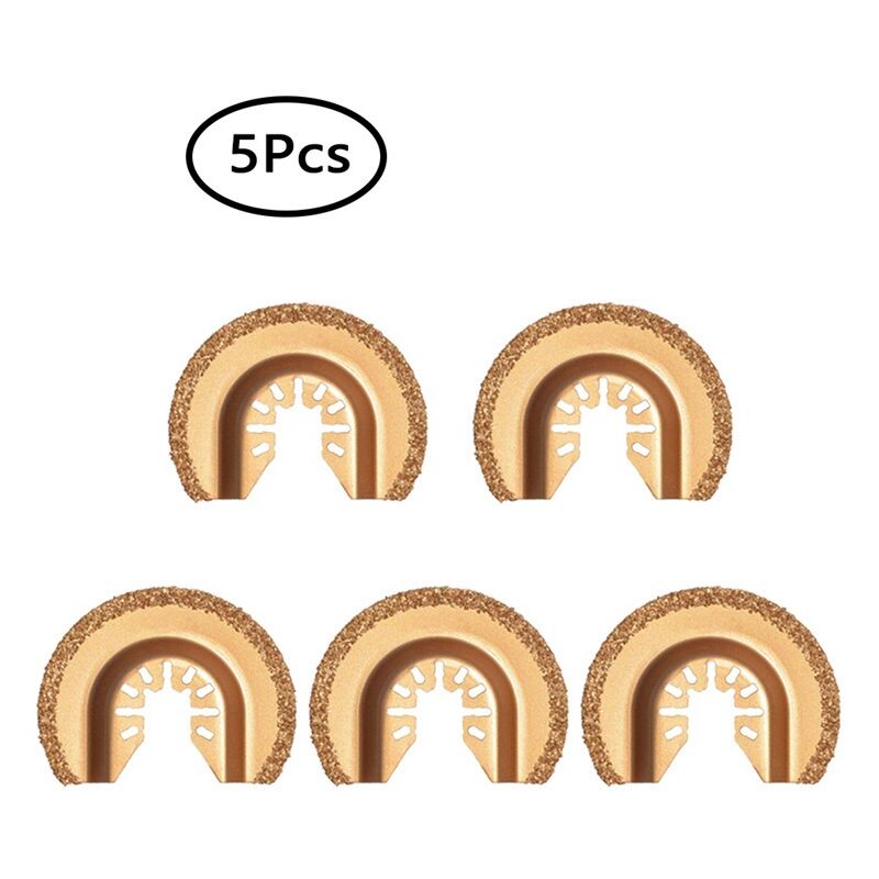Ensemble d'accessoires pour outils multifonctions oscillants à dégagement rapide, Lames de scie universelles, 5 lames