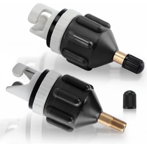 Ensemble d'adaptateurs pour kayak - Ensemble 2 pièces - Adaptateur de valve Sup - Convertisseur de pompe pour canoë - Planche à pagaie debout