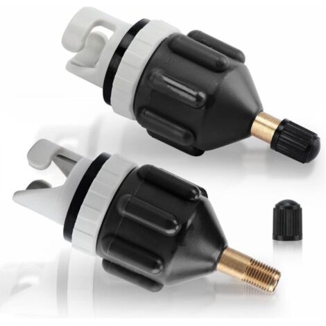 Ensemble d'adaptateurs pour kayak - Ensemble 2 pièces - Adaptateur de valve Sup - Convertisseur de pompe pour canoë - Planche à pagaie debout