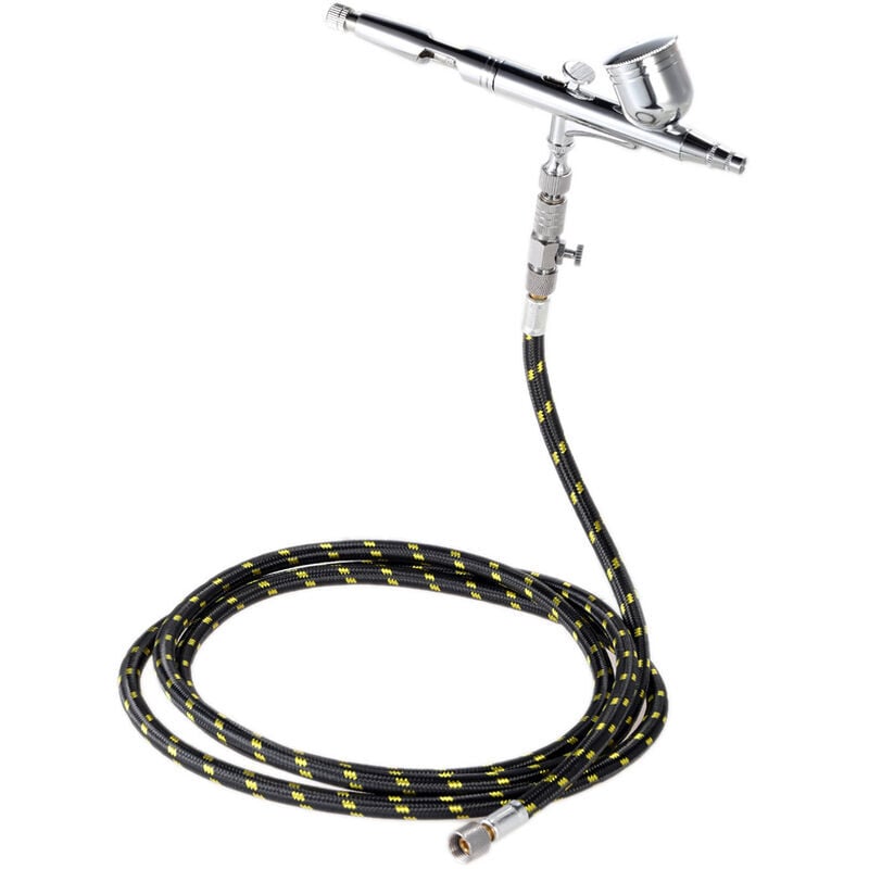 Ensemble d'aerographe de pulverisation d'artiste , calibre 0,2 mm 0,3 mm 0,5 mm, trois types, capacite7cc T130T + tube