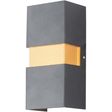 Ensemble d'appliques murales LED modernes 10 W pour extérieur, étanches, en aluminium, style moderne et sophistiqué.