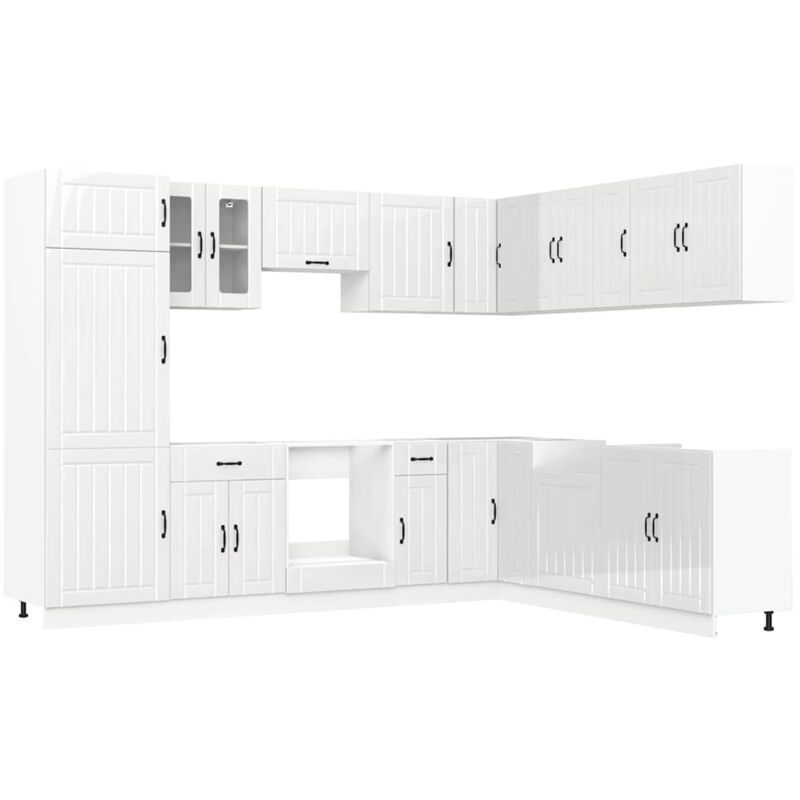 Vidaxl - Ensemble d'armoires de cuisine 14 pcs Lucca bois d'ingénierie