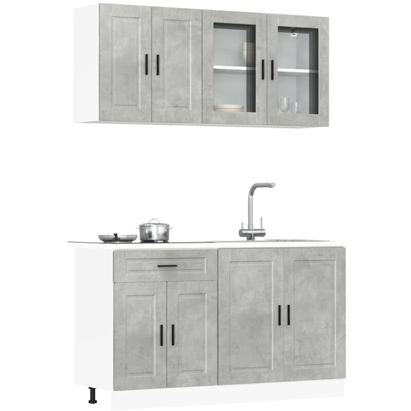 Ensemble d'armoires de cuisine 4 pcs Kalmar bois d'ingénierie - Vidaxl