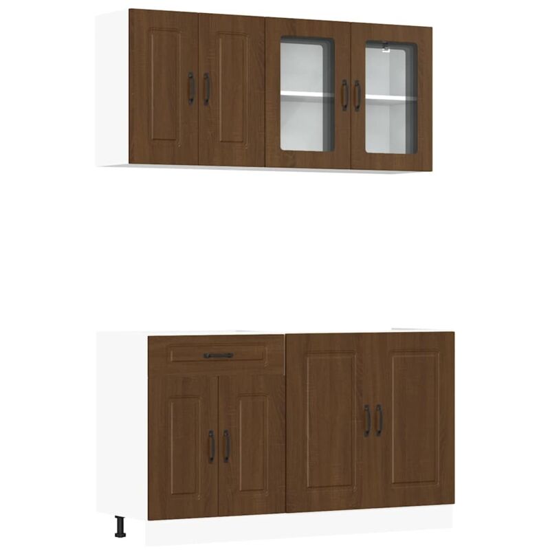 Vidaxl - Ensemble d'armoires de cuisine 4 pcs Kalmar bois d'ingénierie