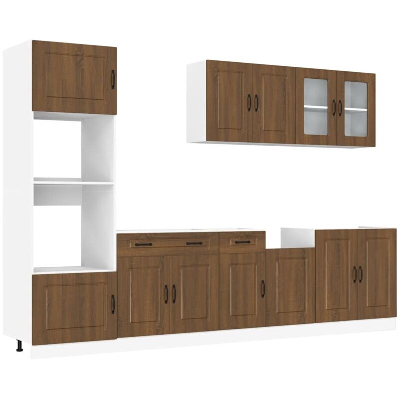 Ensemble d'armoires de cuisine 7 pcs Kalmar bois d'ingénierie Vidaxl
