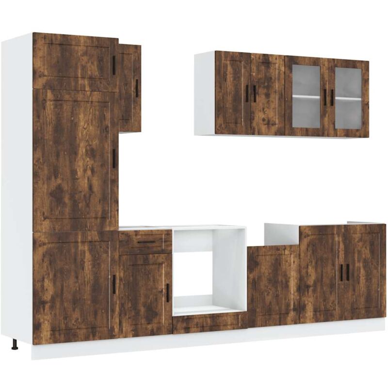 Ensemble d'armoires de cuisine 8 pcs Kalmar bois d'ingénierie Vidaxl