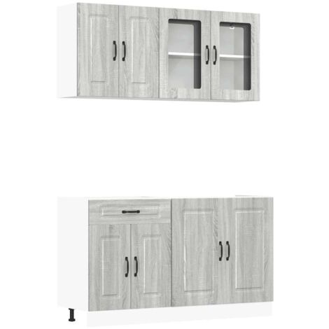 Ensemble d'armoires de cuisine  Meuble de cuisine 4 pcs Kalmar bois d'ingénierie