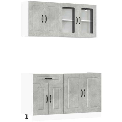 Ensemble d'armoires de cuisine  Meuble de cuisine 4 pcs Kalmar bois d'ingénierie