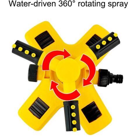 Ensemble d'arroseurs de jardin automatiques rotatifs à 360 degrés pour grandes surfaces de pelouse, idéaux pour l'irrigation des plantes et les jeux d'enfants (5 pièces/ensemble)-AquaForge
