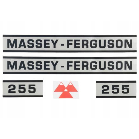 ENSEMBLE D'AUTOCOLLANTS MF-255 MF 255 MASSEY FERGUSON