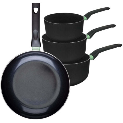 Ensemble de 1 poêle de 28 cm et 3 casseroles 16, 18 et 20 cm Fackelmann Brandao