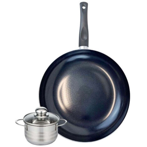 Ensemble de 1 Poêle de cuisson 32 cm et 1 faitout 14 cm Elo Prima Brillant
