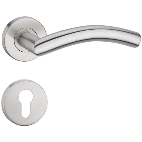 Ensemble de 1 poignée de porte en acier inoxydable