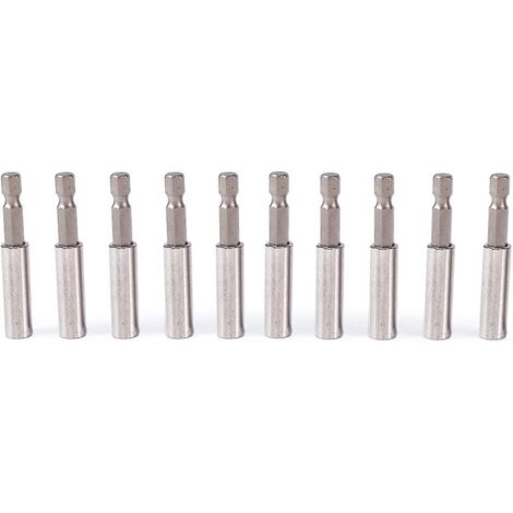 Ensemble de 10 adaptateurs d'extension magnétiques hexagonaux pour perceuses électriques