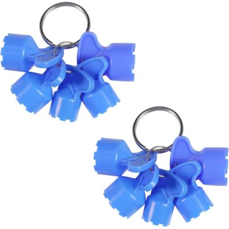 Ensemble de 10 clés pour aérateurs de robinet, avec un anneau de rangement pratique pour le retrait de l'aérateur, adapté aux robinets M16.5, M18.5, M21.5, M22.5 et M24.