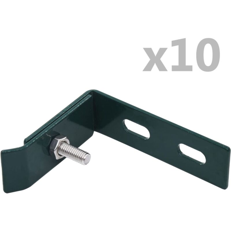 Ensemble de 10 connecteurs d'angle mural Vert Vidaxl
